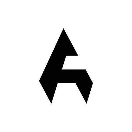 Letter A logo. Icon design. Template elements - vector signのイラスト素材