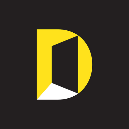 Letter D logo. Icon design. Template elements - vector signのイラスト素材