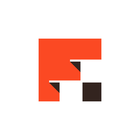 Letter F logo. Icon design. Template elements - vector signのイラスト素材