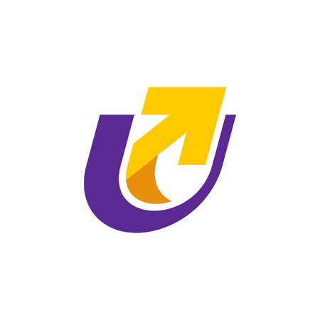 Letter U logo. Icon design. Template elements - vector signのイラスト素材