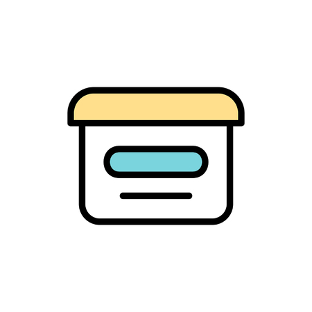 Cosmetic cream icon. isolated on white backgroundのイラスト素材