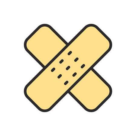 Medical plaster icon. isolated on white backgroundのイラスト素材