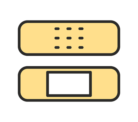 Medical plaster icon. isolated on white backgroundのイラスト素材