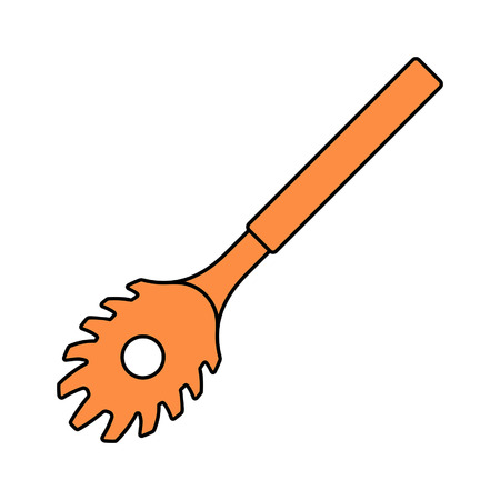 Spaghetti spoon icon. isolated on white backgroundのイラスト素材