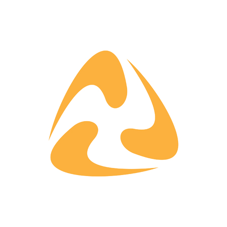 Colorful abstract logo design template. isolated on white backgroundのイラスト素材