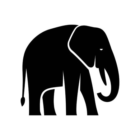 Elephant. Icon design. Template elementsのイラスト素材