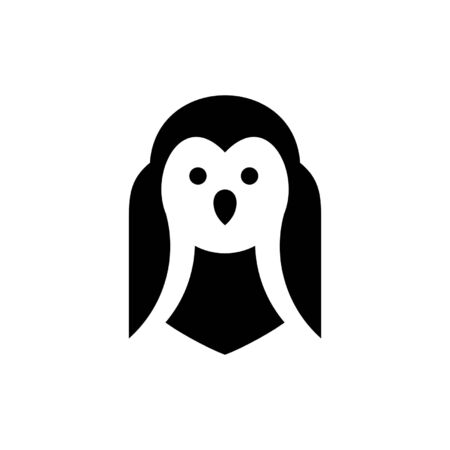 Owl Icon design. Template elementsのイラスト素材
