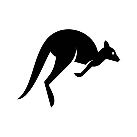 Kangaroo  Icon design. Template elementsのイラスト素材