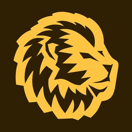 Lion Icon design. Template elementsのイラスト素材
