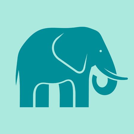 Elephant Icon design. Template elementsのイラスト素材