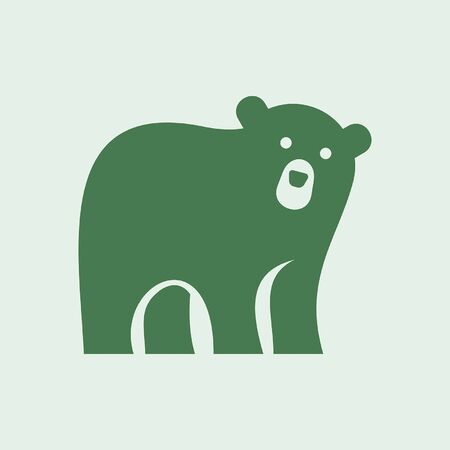 Bear Icon design. Template elementsのイラスト素材