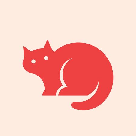 Cat Icon design. Template elementsのイラスト素材