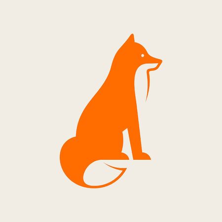 Fox Icon design. Template elementsのイラスト素材