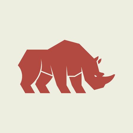 Rhinoceros Icon design. Template elementsのイラスト素材
