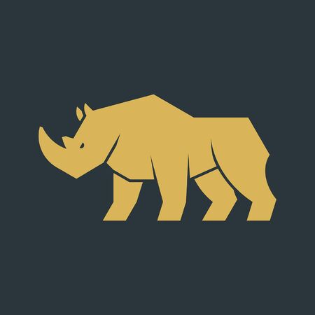 Rhinoceros Icon design. Template elementsのイラスト素材