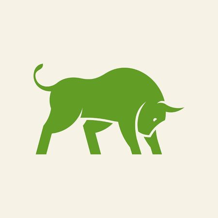 Bull Icon design. Template elementsのイラスト素材