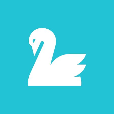 Swan Icon design. Template elementsのイラスト素材