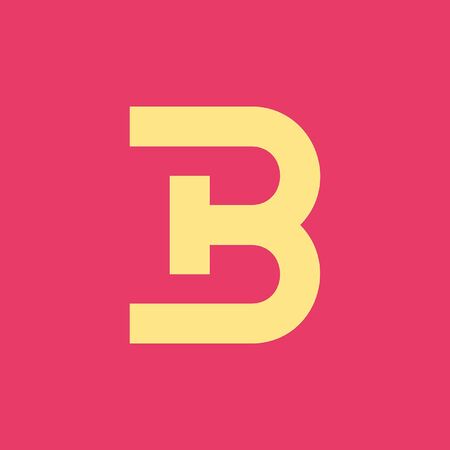 Letter B logo. Icon design. Template elements - vector signのイラスト素材