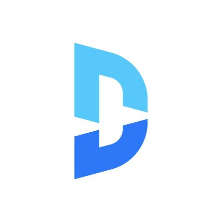 Letter D logo. Icon design. Template elements - vector signのイラスト素材