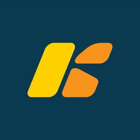 Letter K logo. Icon design. Template elements - vector signのイラスト素材