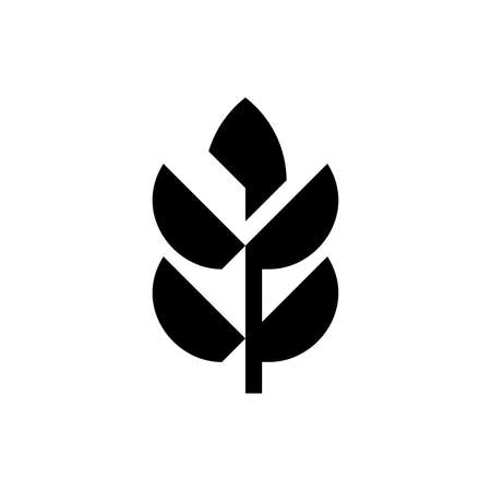 Wheat  . Icon design. Template elementsのイラスト素材