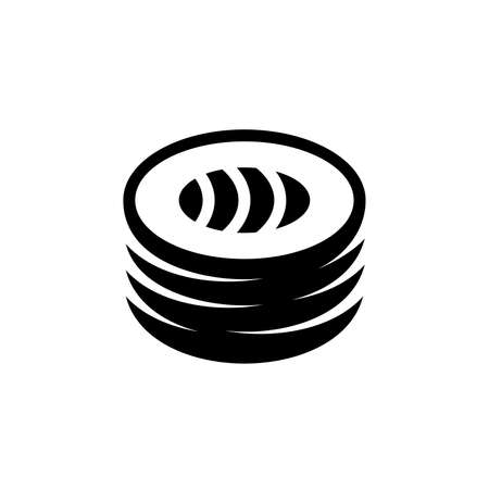 Sushi  . Icon design. Template elementsのイラスト素材