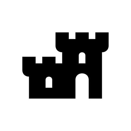 Castle  . Icon design. Template elementsのイラスト素材
