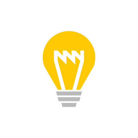 Light bulb logo. Icon design. Template elementsのイラスト素材