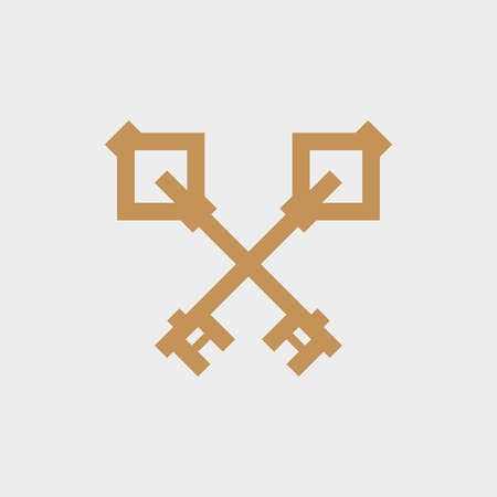 Keys logo. Icon design. Template elementsのイラスト素材