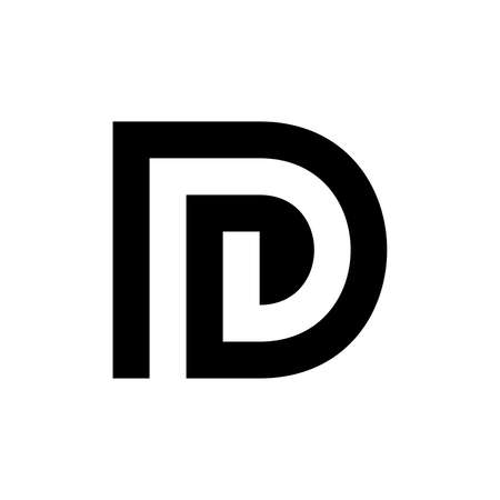 Letter D logo. Icon design. Template elements - vector signのイラスト素材