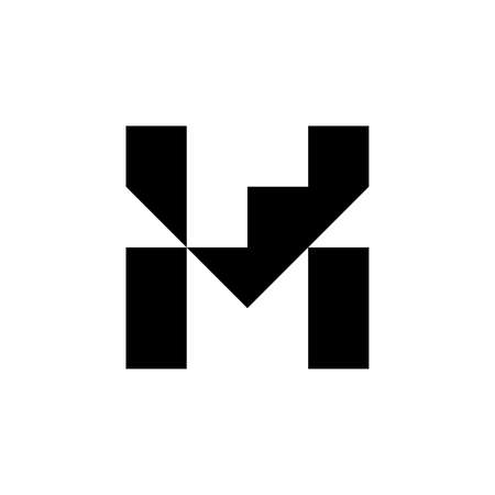 Letter M logo. Icon design. Template elements - vector signのイラスト素材