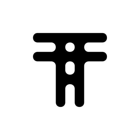 Letter T logo. Icon design. Template elements - vector signのイラスト素材
