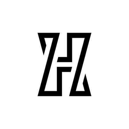 Letter H logo. Icon design. Template elements - vector signのイラスト素材