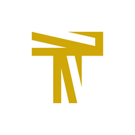 Letter T logo. Icon design. Template elements - vector signのイラスト素材