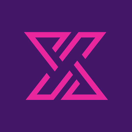 Letter X logo. Icon design. Template elements - vector signのイラスト素材