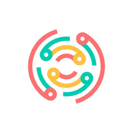 Letter O logo. Icon design. Template elements - vector signのイラスト素材