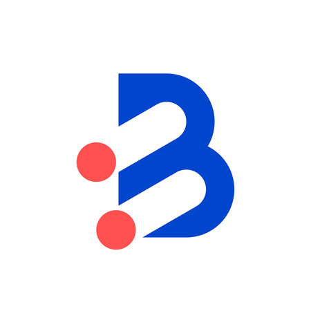 Letter B logo or Icon design Template elements. Geometric abstract logosのイラスト素材