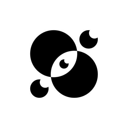 Abstract logo. Geometric abstract logos. Icon designのイラスト素材