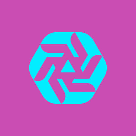 Abstract logo. Geometric abstract logos. Icon designのイラスト素材