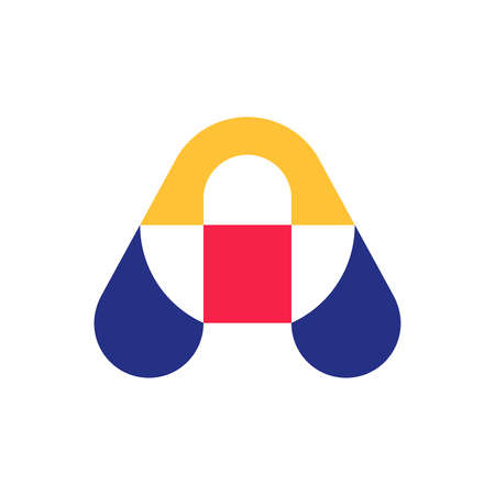 Abstract logo. Geometric abstract logos. Icon designのイラスト素材