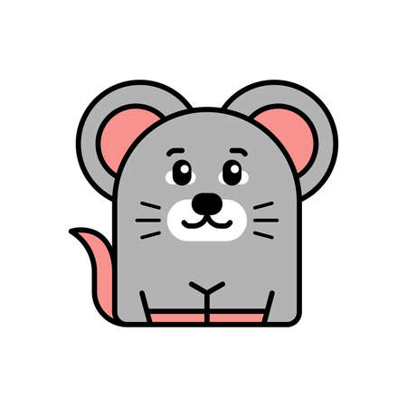 Mouse icon. Icon design. Template elements. Flat styleのイラスト素材