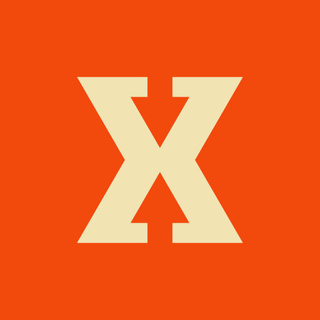 Letter X logo or icon design. template elements. geometric abstract logosのイラスト素材