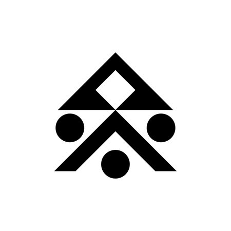 Abstract logo. Geometric abstract logos. Icon designのイラスト素材