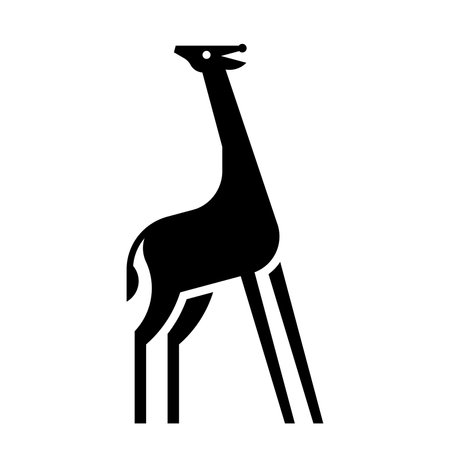 Giraffe Logo. Icon design. Template elementsのイラスト素材
