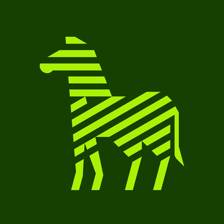 Zebra Logo. Icon design. Template elementsのイラスト素材