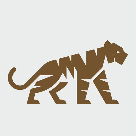 Tiger Logo. Icon design. Template elementsのイラスト素材