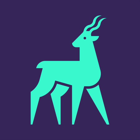 Kudu Logo. Icon design. Template elementsのイラスト素材