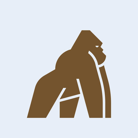 Gorilla Logo. Icon design. Template elementsのイラスト素材