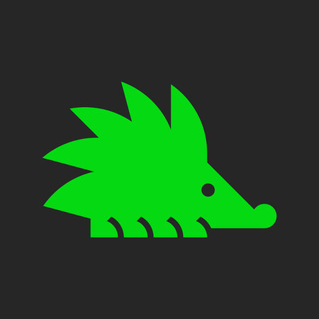 Hedgehog Logo. Icon design. Template elementsのイラスト素材