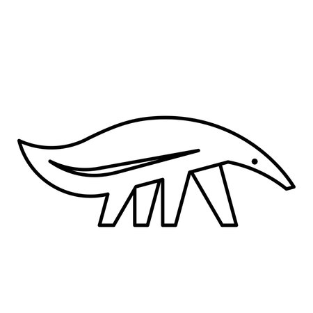 Anteater Logo. Icon design. Template elementsのイラスト素材